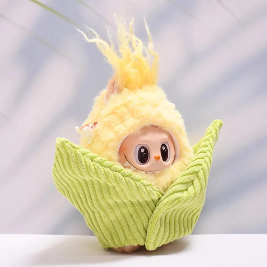 kawaiies-softtoys-plushies-kawaii-plush-. Handmade Funny Sweetcorn Labubu Outfit Accessories 