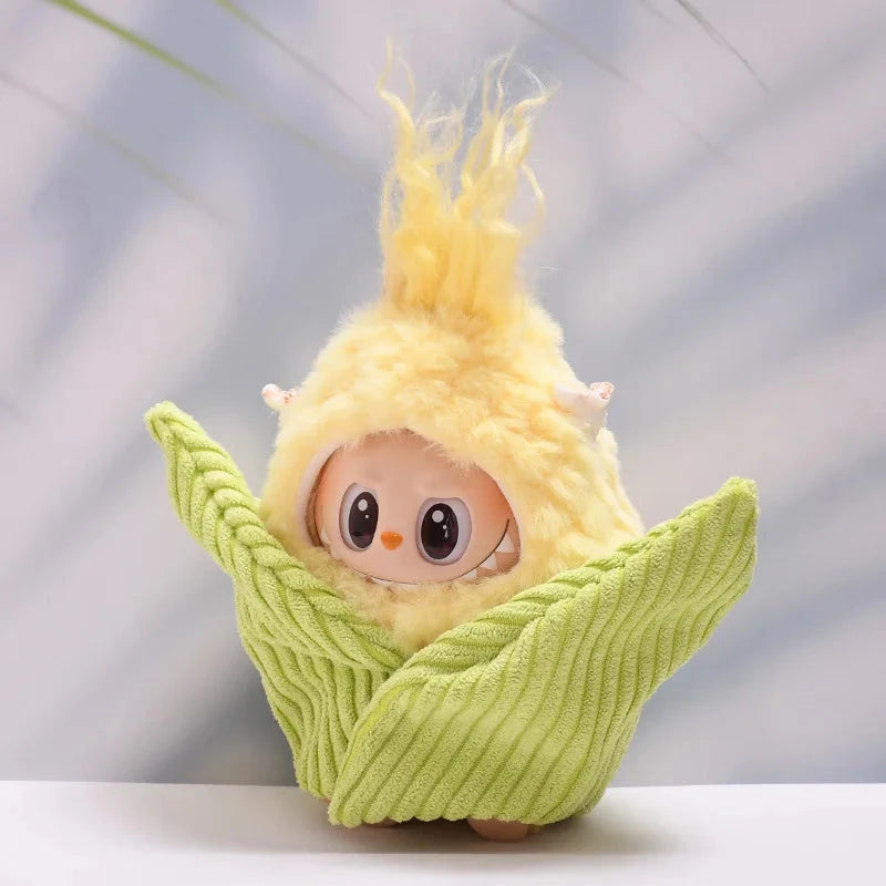 kawaiies-softtoys-plushies-kawaii-plush-. Handmade Funny Sweetcorn Labubu Outfit Accessories 