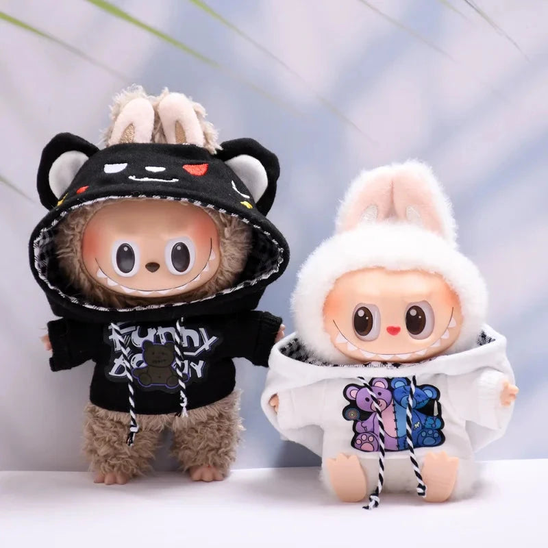 kawaiies-softtoys-plushies-kawaii-plush-Handmade Kawaii Street Bear Hoodie Labubu Outfit Accessories 