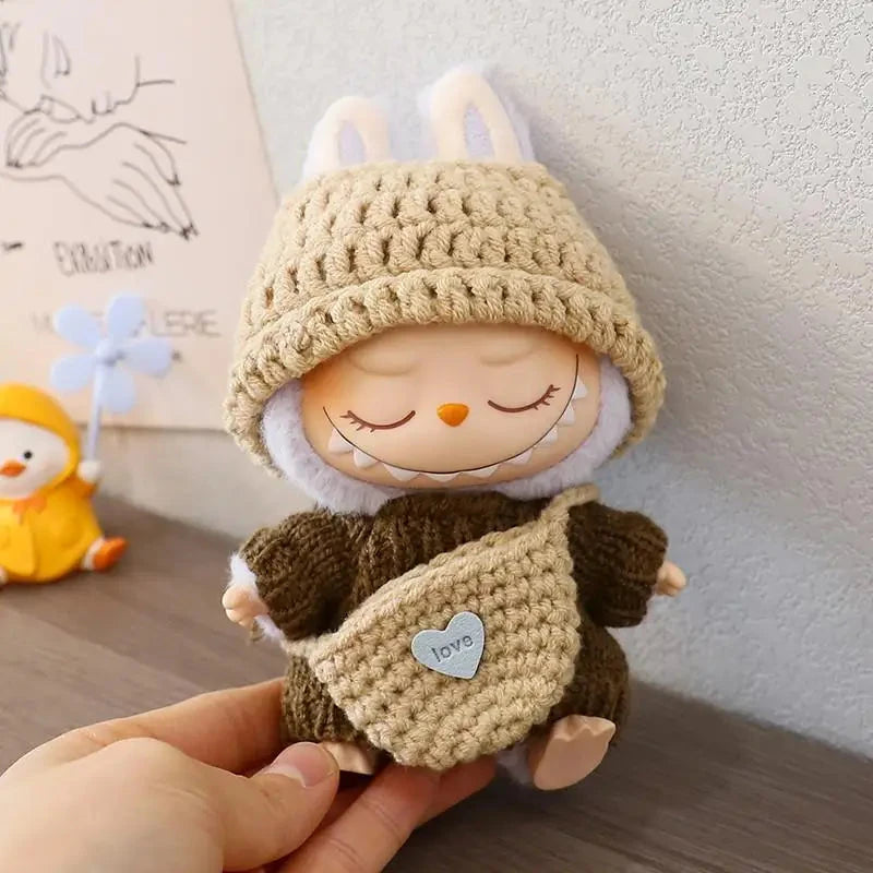 kawaiies-softtoys-plushies-kawaii-plush-Handmade Labubu Crochet Animal Outfits Accessories 