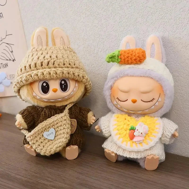 kawaiies-softtoys-plushies-kawaii-plush-Handmade Labubu Crochet Animal Outfits Accessories 