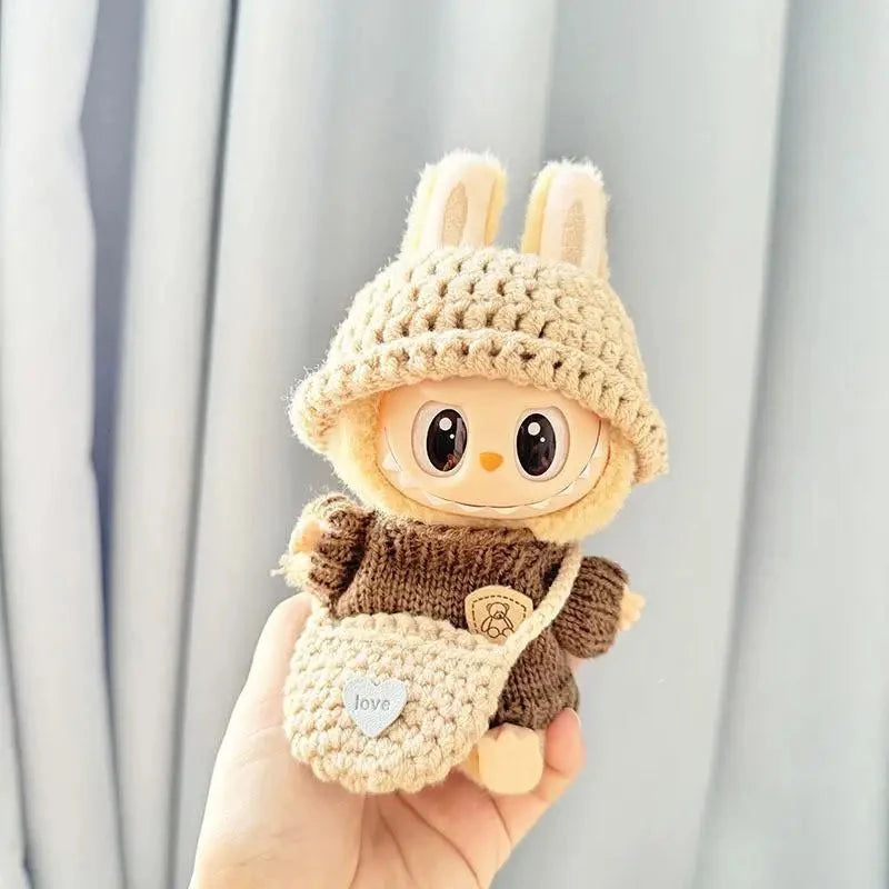 kawaiies-softtoys-plushies-kawaii-plush-Handmade Labubu Crochet Animal Outfits Accessories 