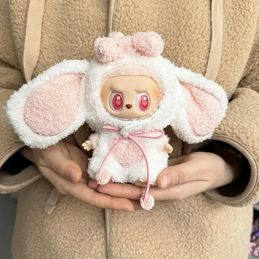 kawaiies-softtoys-plushies-kawaii-plush-Handmade Labubu Kawaii Bunny Overalls Outfit Accessories 