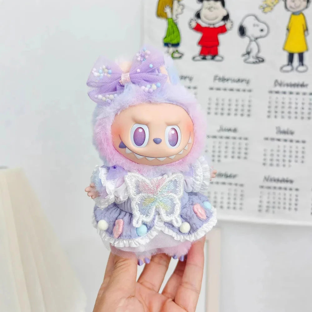 kawaiies-softtoys-plushies-kawaii-plush-Handmade Lavender Dream Butterfly Labubu Outfit Accessories 