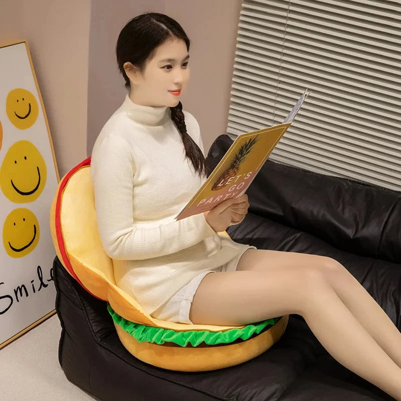 kawaiies-softtoys-plushies-kawaii-plush-Happy Hamburger Pillow Plush Soft toy 