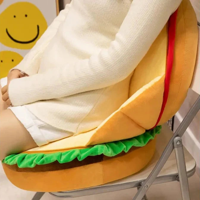 kawaiies-softtoys-plushies-kawaii-plush-Happy Hamburger Pillow Plush Soft toy 