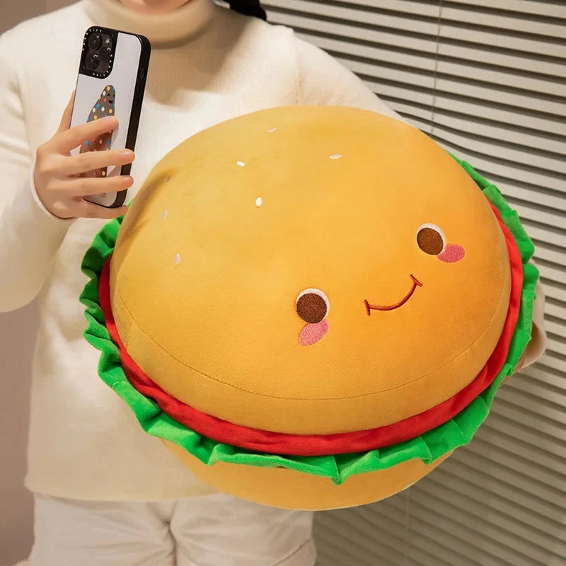 kawaiies-softtoys-plushies-kawaii-plush-Happy Hamburger Pillow Plush Soft toy 