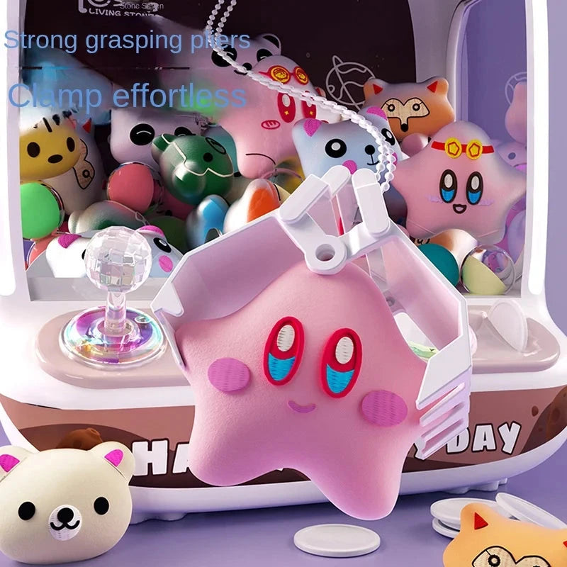 kawaiies-softtoys-plushies-kawaii-plush-Happy Pink Brown Bear Advanced Mini Claw Machine Toy Toys 
