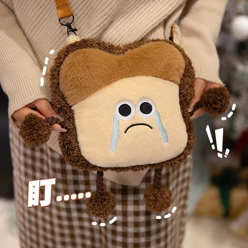 kawaiies-softtoys-plushies-kawaii-plush-Happy Toast Sad Toast Plush & Bag Soft toy Crying Bag 23cm 