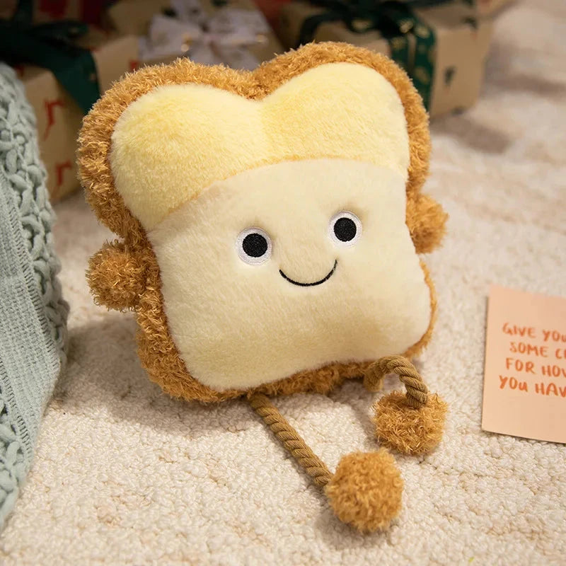 kawaiies-softtoys-plushies-kawaii-plush-Happy Toast Sad Toast Plush & Bag Soft toy Smiling Plush 23cm 