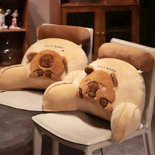 kawaiies-softtoys-plushies-kawaii-plush-Huge Capybara Cushion Plush Backrest Seat Home Decor 