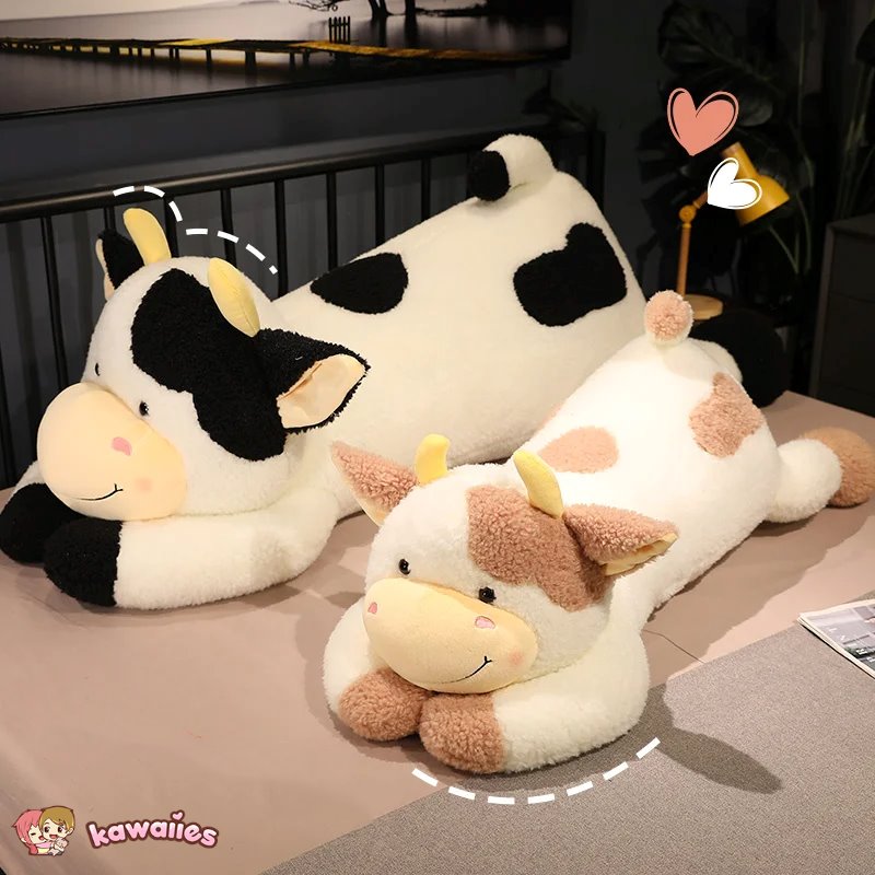 kawaiies-softtoys-plushies-kawaii-plush-Huge Fluffy Lovely Milk Cow Plushies Soft toy 