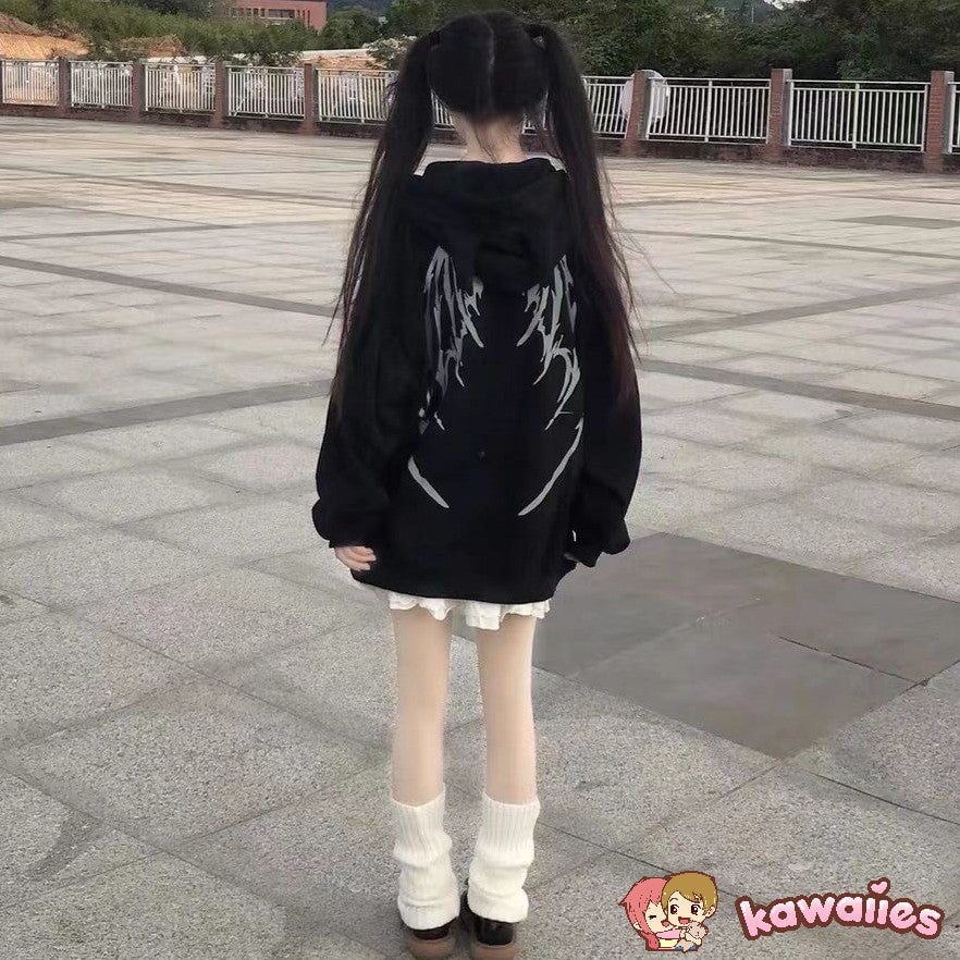 kawaiies-softtoys-plushies-kawaii-plush-I Am The Devil Gothic Hoodie Hoodies 