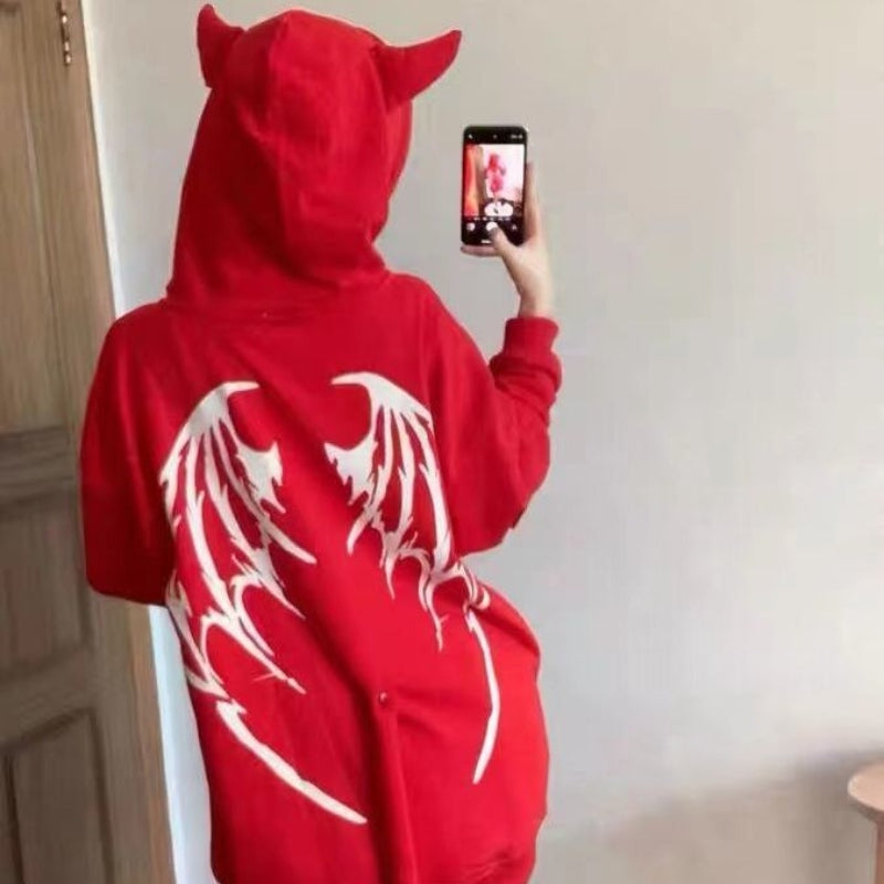 kawaiies-softtoys-plushies-kawaii-plush-I Am The Devil Gothic Hoodie Hoodies 