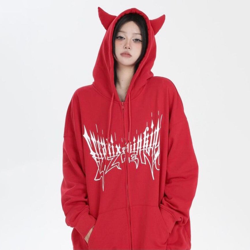 kawaiies-softtoys-plushies-kawaii-plush-I Am The Devil Gothic Hoodie Hoodies 