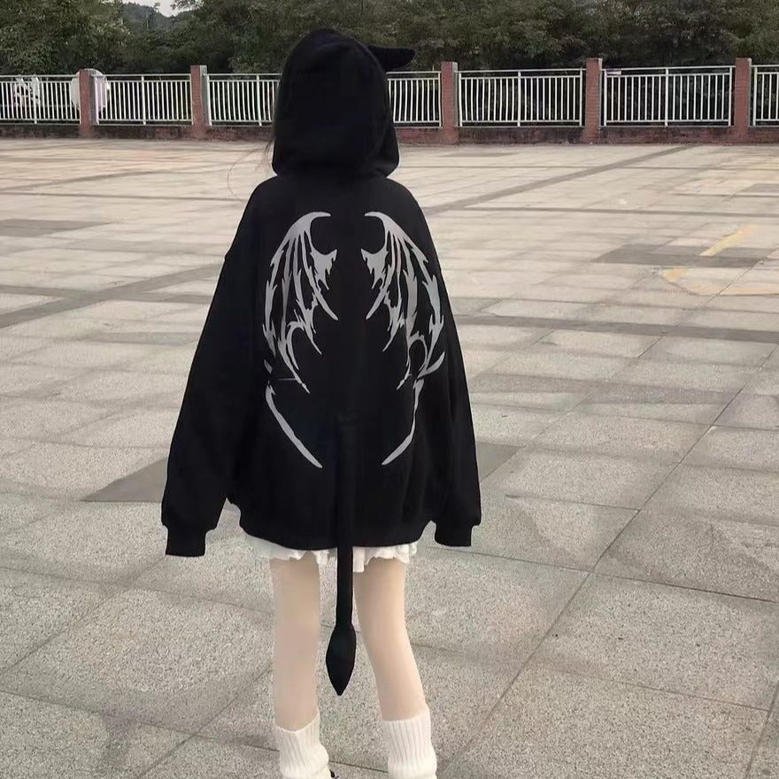 kawaiies-softtoys-plushies-kawaii-plush-I Am The Devil Gothic Hoodie Hoodies 