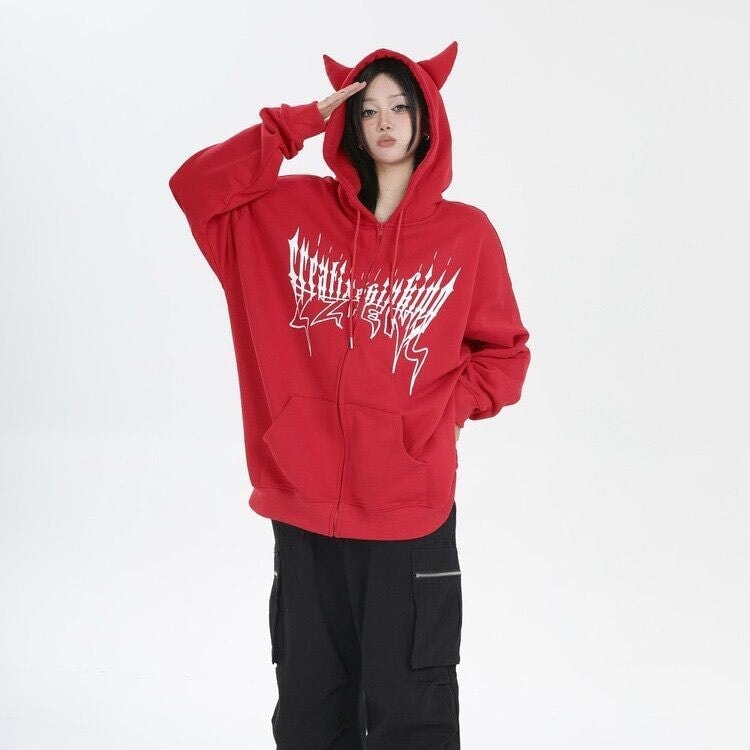 kawaiies-softtoys-plushies-kawaii-plush-I Am The Devil Gothic Hoodie Hoodies 