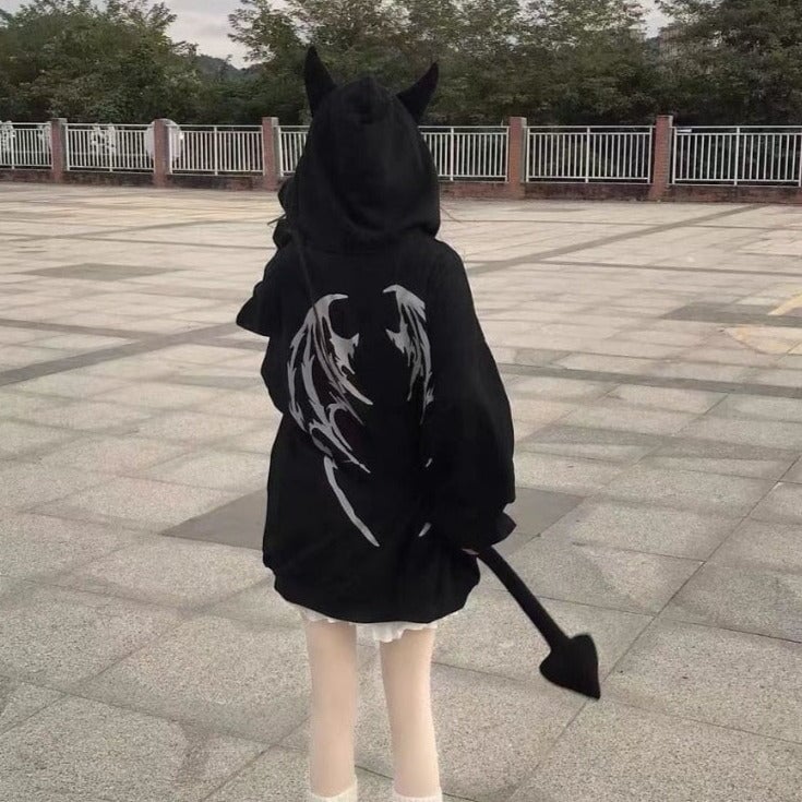 kawaiies-softtoys-plushies-kawaii-plush-I Am The Devil Gothic Hoodie Hoodies 