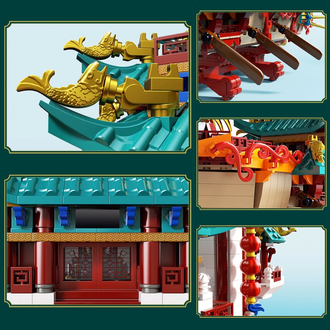 kawaiies-softtoys-plushies-kawaii-plush-Imperial Dragon Palace Voyage Ship Building Set Build it 
