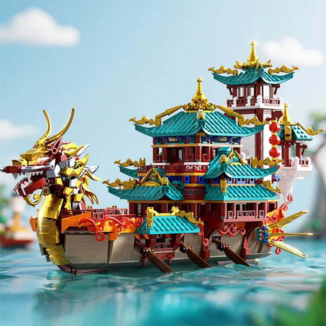 kawaiies-softtoys-plushies-kawaii-plush-Imperial Dragon Palace Voyage Ship Building Set Build it 