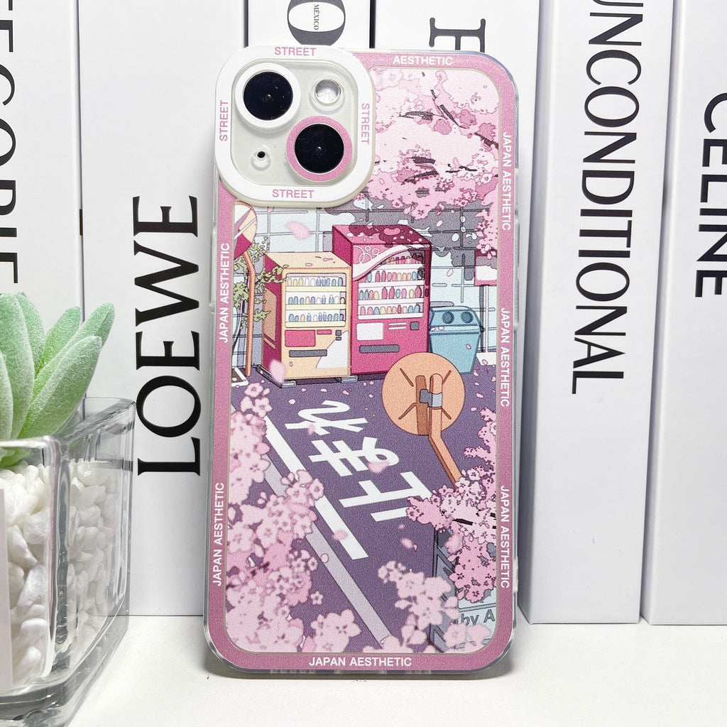 kawaiies-softtoys-plushies-kawaii-plush-Japanese Aesthetic Sakura Blossom City Break iPhone Case | NEW Accessories 