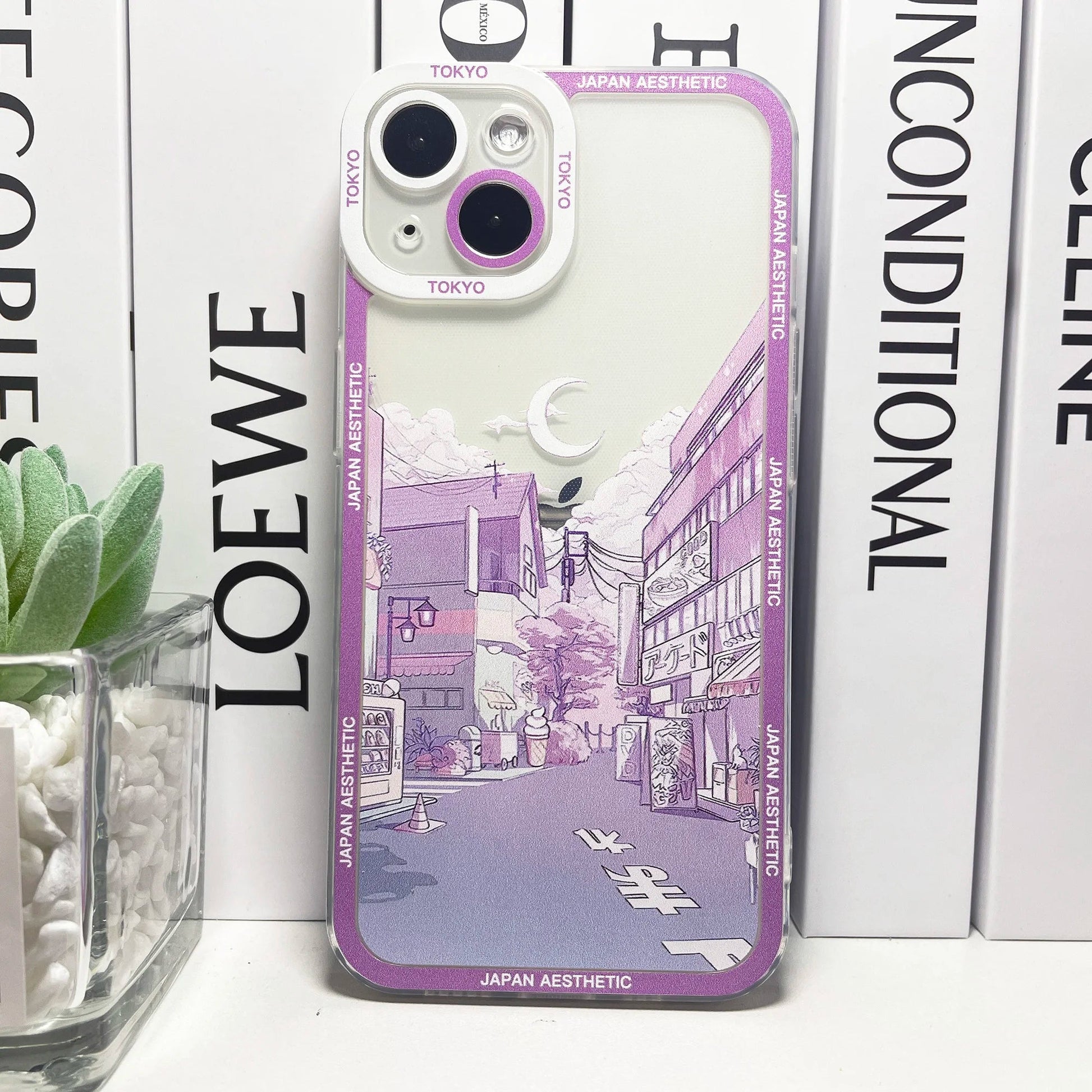 kawaiies-softtoys-plushies-kawaii-plush-Japanese Aesthetic Streets of Kyoto iPhone Case Accessories Pink Sakura iPhone X XS 