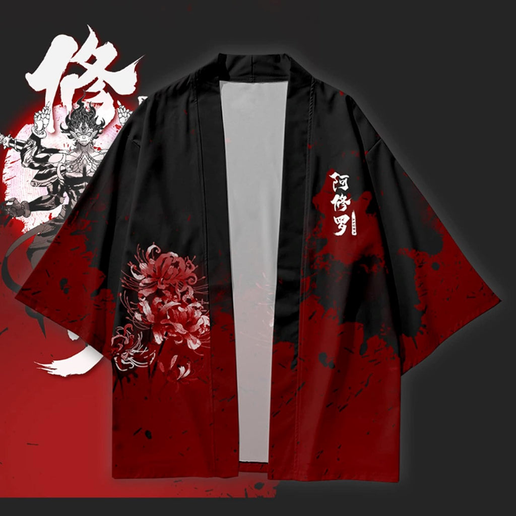 kawaiies-softtoys-plushies-kawaii-plush-Japanese Anime Asura Blades Men Two-Piece Kimono Yukata Top & Pants Sets Kimono 