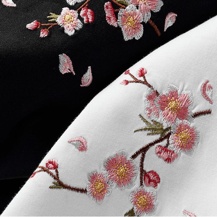kawaiies-softtoys-plushies-kawaii-plush-Japanese Cherry Blossoms Embroidery Tee Apparel 