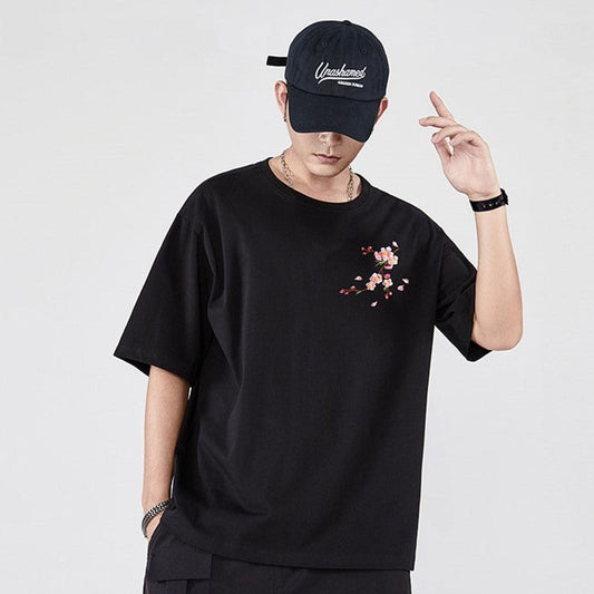 kawaiies-softtoys-plushies-kawaii-plush-Japanese Cherry Blossoms Embroidery Tee Apparel 
