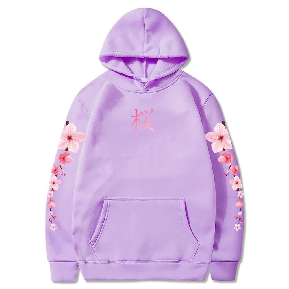 kawaiies-softtoys-plushies-kawaii-plush-Japanese Cherry Sakura Hoodies Long Sleeve Hoodies Purple XS 
