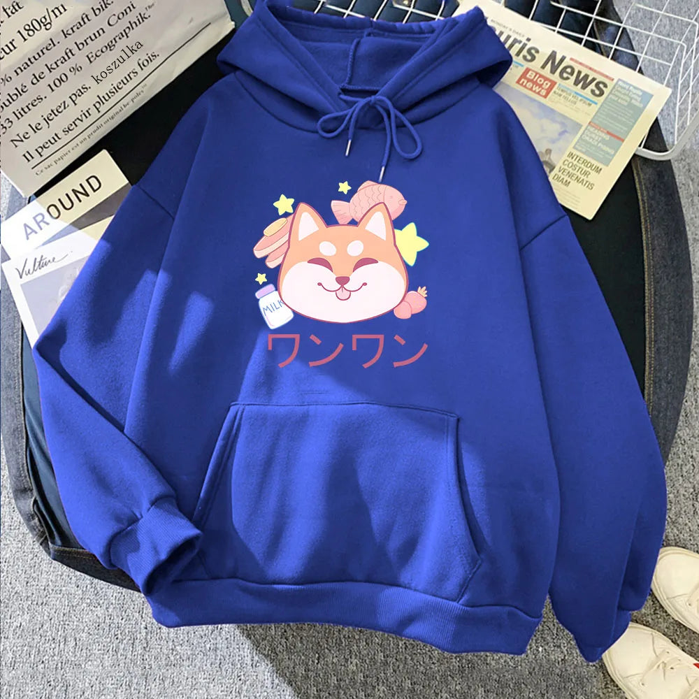 Japanese Kawaii Shiba Inu Unisex Hoodie Kawaiies