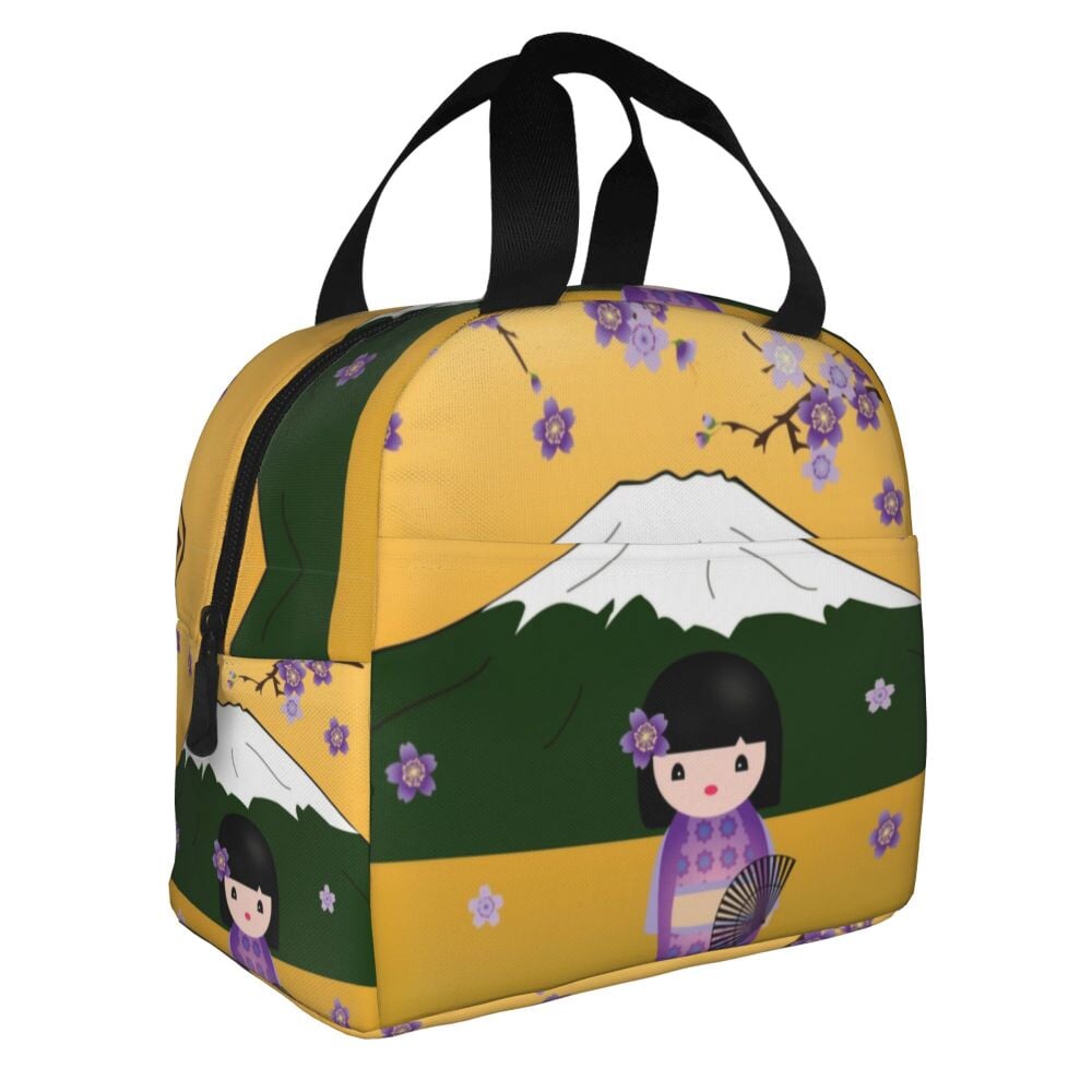 kawaiies-softtoys-plushies-kawaii-plush-Japanese Kokeshi Doll Lunch Bag | NEW Bag 