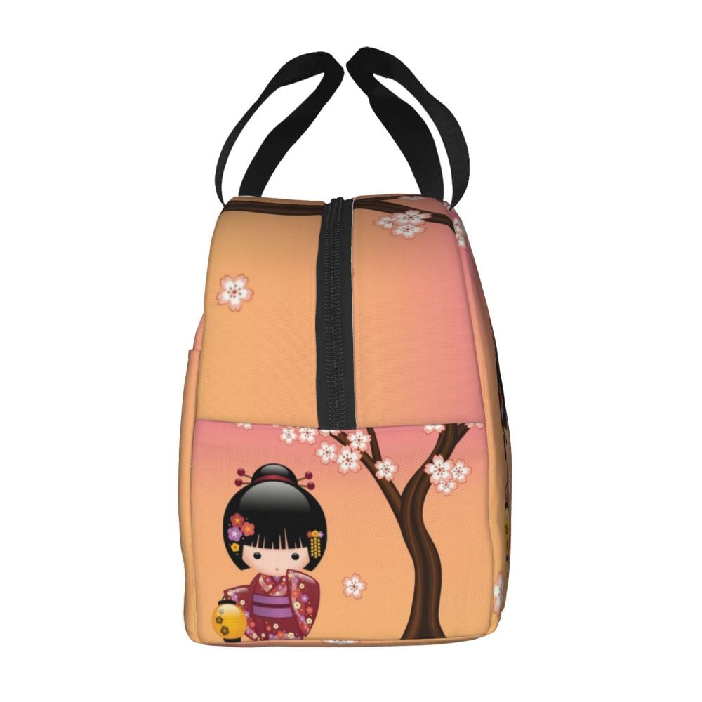 kawaiies-softtoys-plushies-kawaii-plush-Japanese Kokeshi Doll Lunch Bag | NEW Bag 