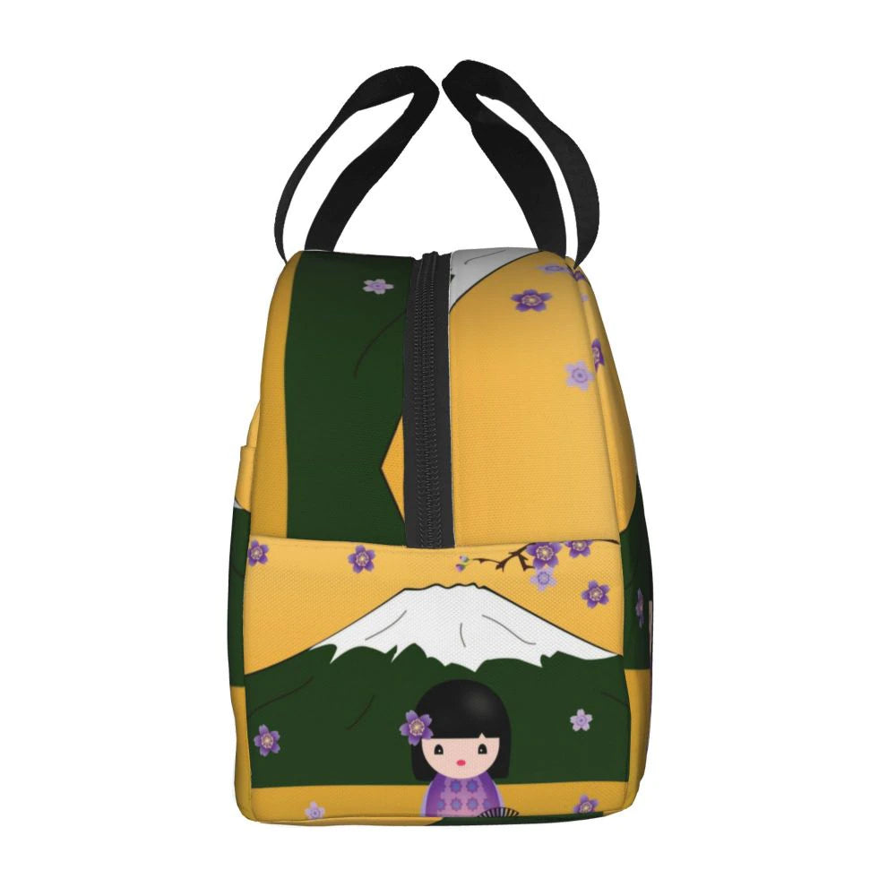 kawaiies-softtoys-plushies-kawaii-plush-Japanese Kokeshi Doll Lunch Bag | NEW Bag 