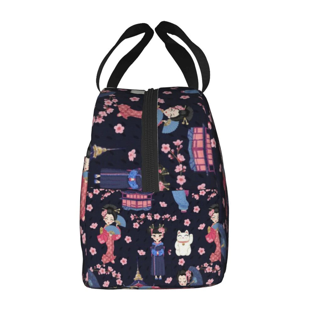 kawaiies-softtoys-plushies-kawaii-plush-Japanese Kokeshi Doll Lunch Bag | NEW Bag 