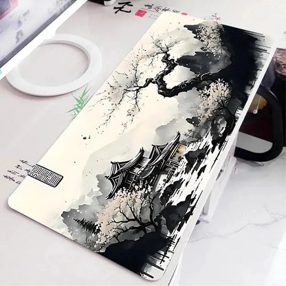 kawaiies-softtoys-plushies-kawaii-plush-Japanese Pagoda Traditional Ink Mouse Pad Mouse Pads 