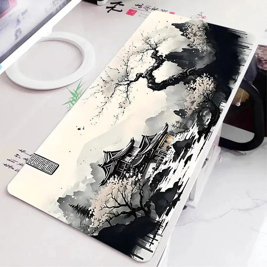 kawaiies-softtoys-plushies-kawaii-plush-Japanese Pagoda Traditional Ink Mouse Pad Mouse Pads 