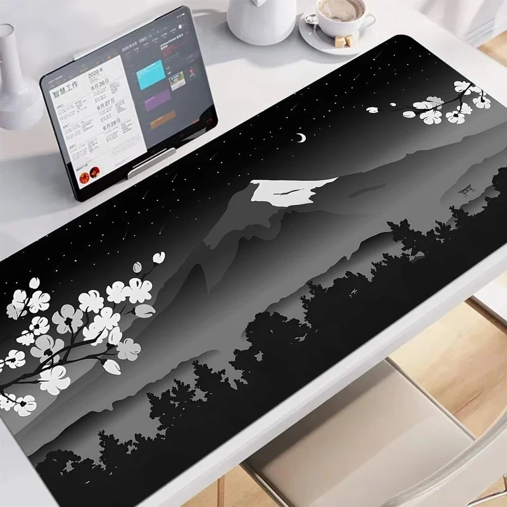 kawaiies-softtoys-plushies-kawaii-plush-Japanese Pagoda Traditional Ink Mouse Pad Mouse Pads Mount Fuji 60 x 30cm 