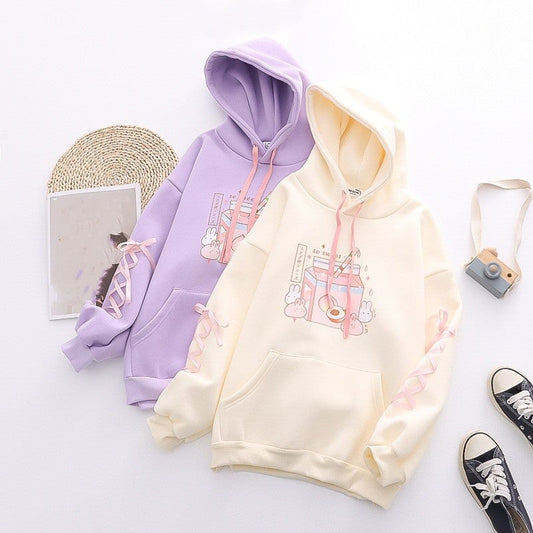 kawaiies-softtoys-plushies-kawaii-plush-Japanese Peach Milk Carton Bunnies Fleece Hoodies | NEW Hoodies 
