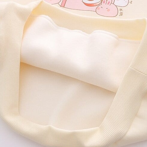 kawaiies-softtoys-plushies-kawaii-plush-Japanese Peach Milk Carton Bunnies Fleece Hoodies | NEW Hoodies 