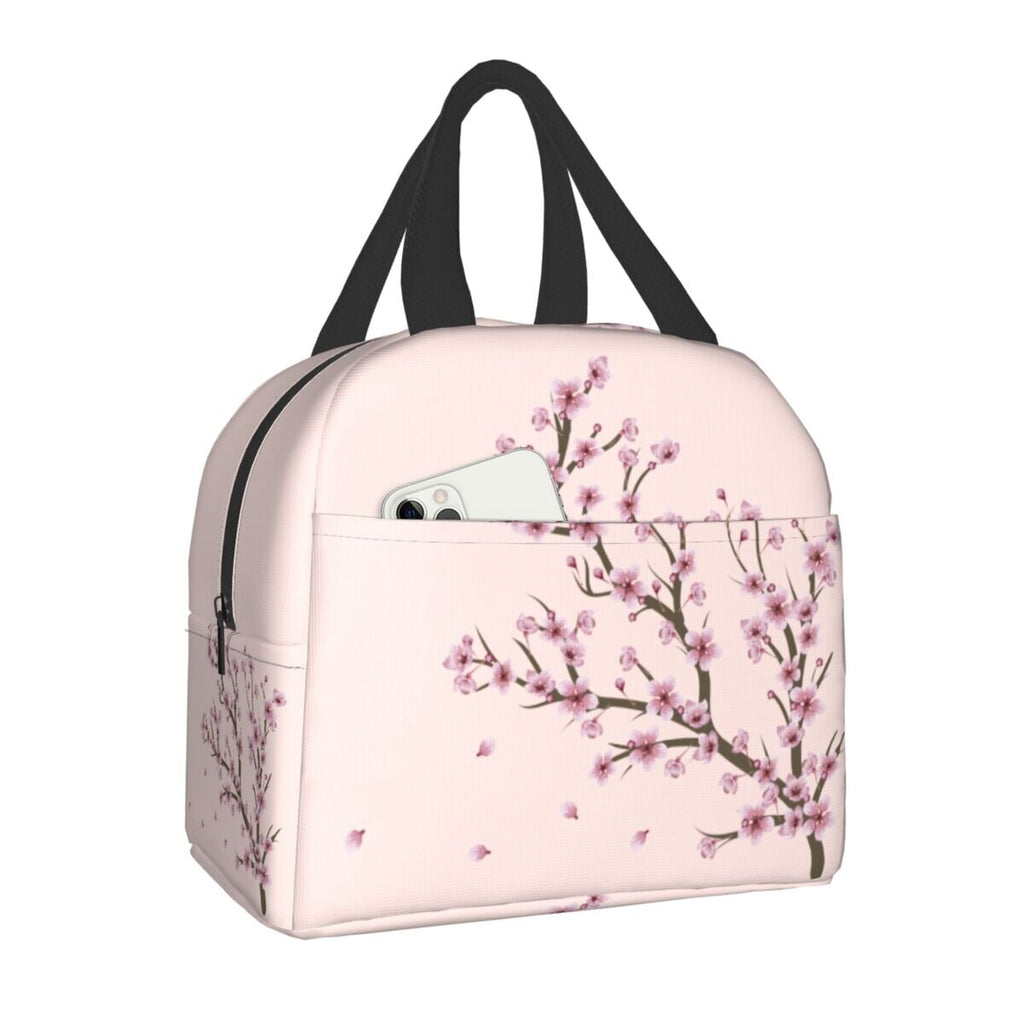 kawaiies-softtoys-plushies-kawaii-plush-Japanese Sakura Cherry Blossoms Insulated Lunch Bags Bag Pink 
