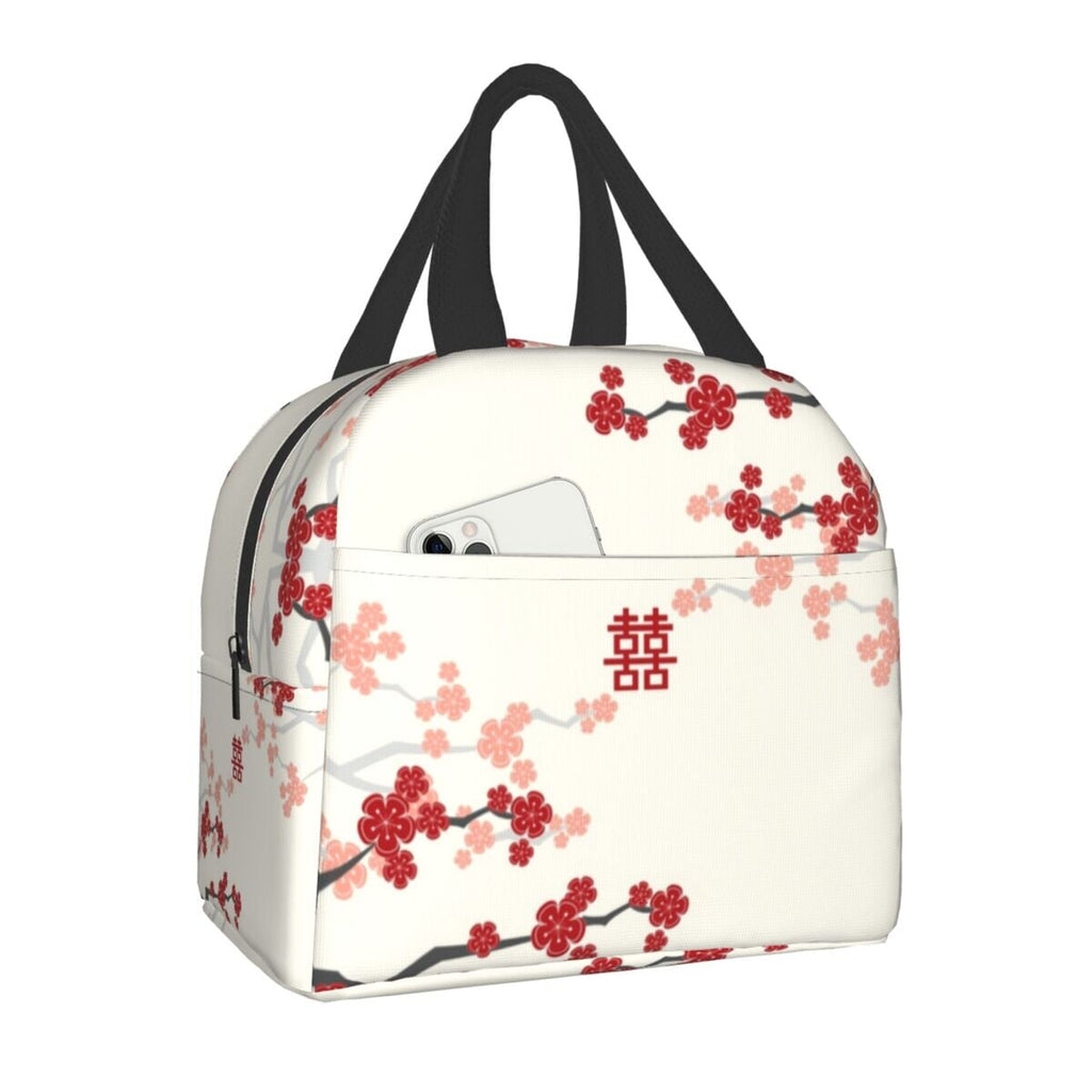 kawaiies-softtoys-plushies-kawaii-plush-Japanese Sakura Cherry Blossoms Lunch Bag Collection 2023 Bag Red Sakura 
