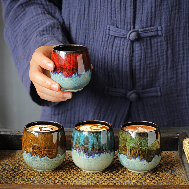 kawaiies-softtoys-plushies-kawaii-plush-Japanese-theme Ceramic Kiln Round 80ml Tea Cup Mugs 