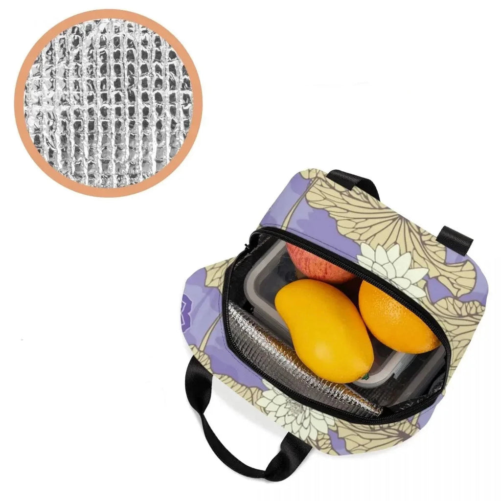 kawaiies-softtoys-plushies-kawaii-plush-Japanese-theme Floral Insulated Lunch Bag Collection Bag 
