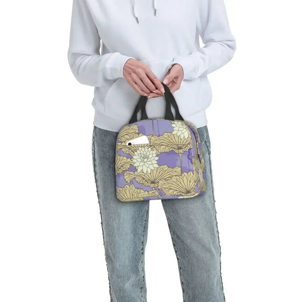 kawaiies-softtoys-plushies-kawaii-plush-Japanese-theme Floral Insulated Lunch Bag Collection Bag 