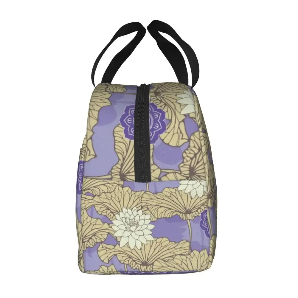 kawaiies-softtoys-plushies-kawaii-plush-Japanese-theme Floral Insulated Lunch Bag Collection Bag 