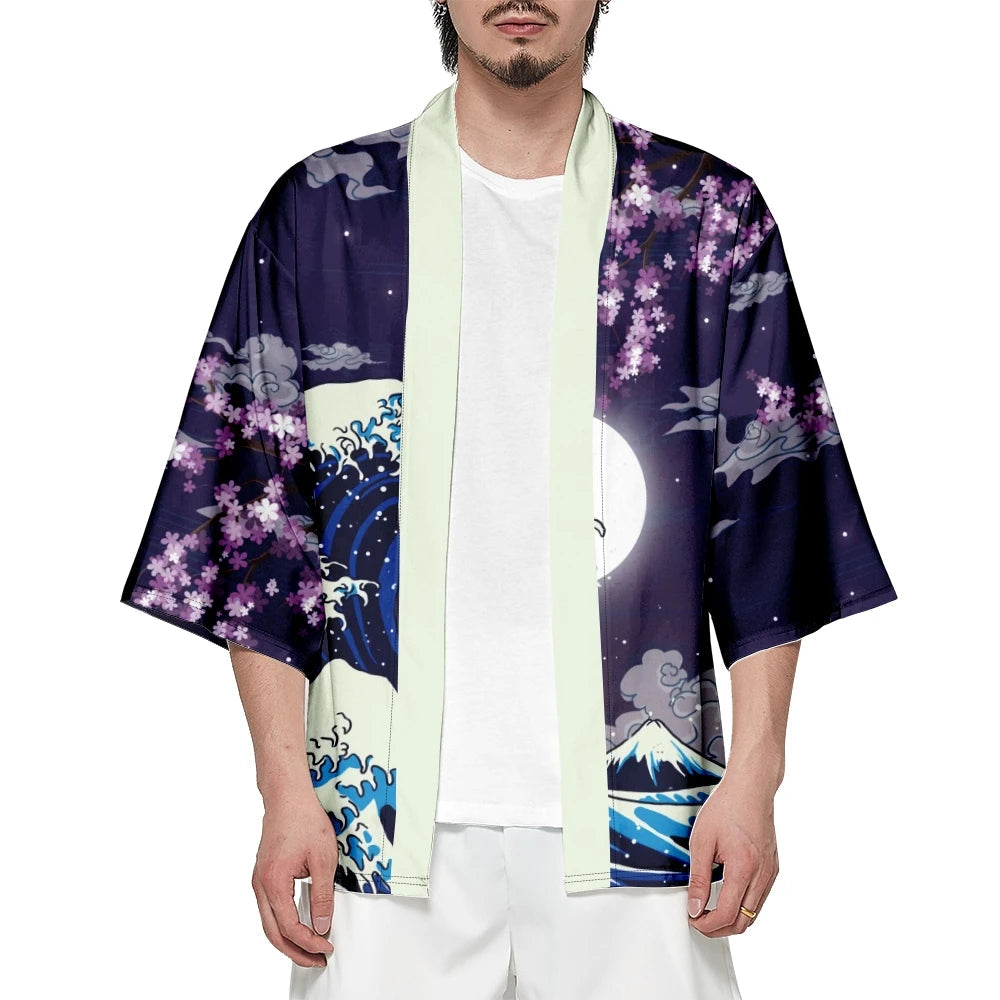 kawaiies-softtoys-plushies-kawaii-plush-Japanese-themed Great Wave off Kanagawa Unisex Kimonos Kimono 
