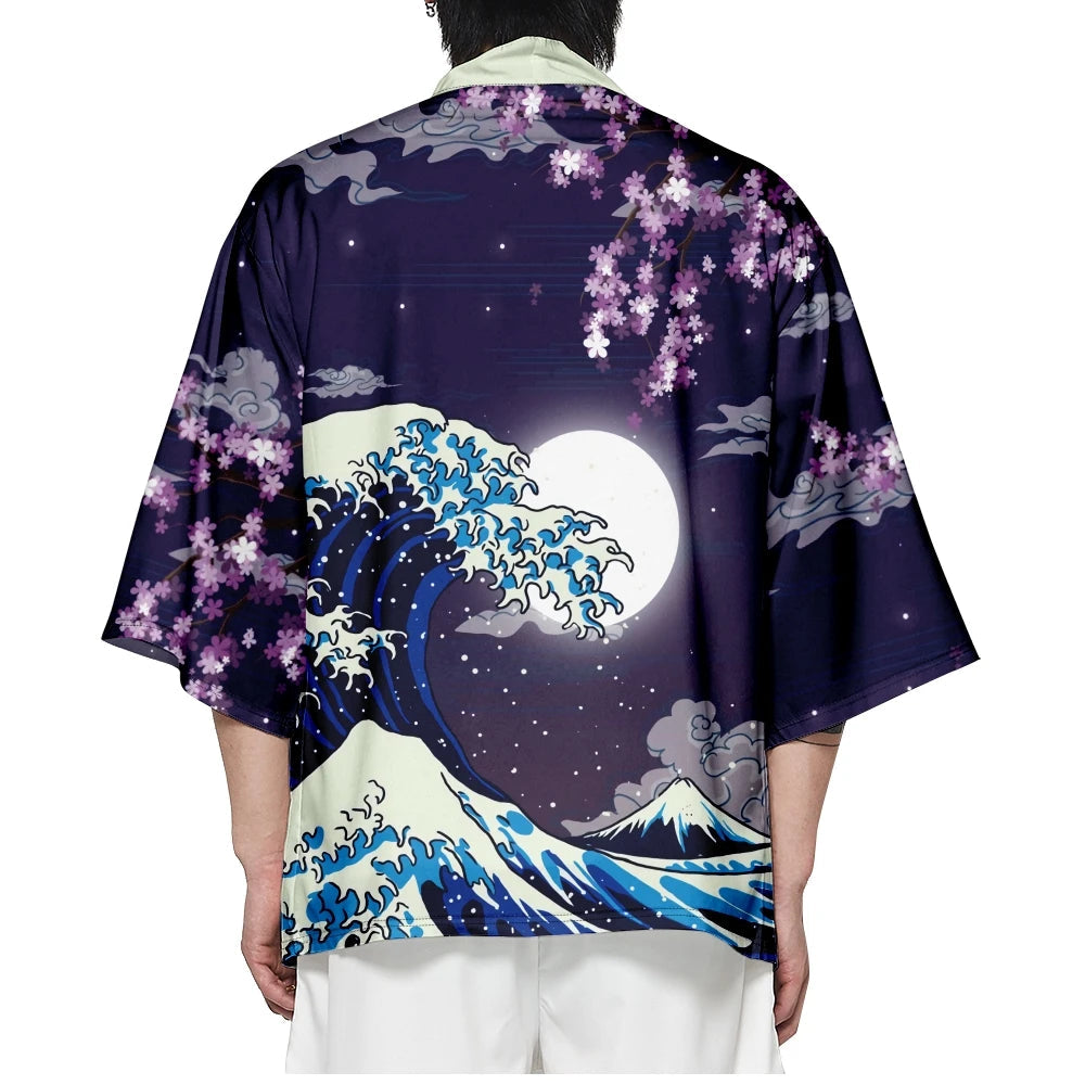 kawaiies-softtoys-plushies-kawaii-plush-Japanese-themed Great Wave off Kanagawa Unisex Kimonos Kimono 