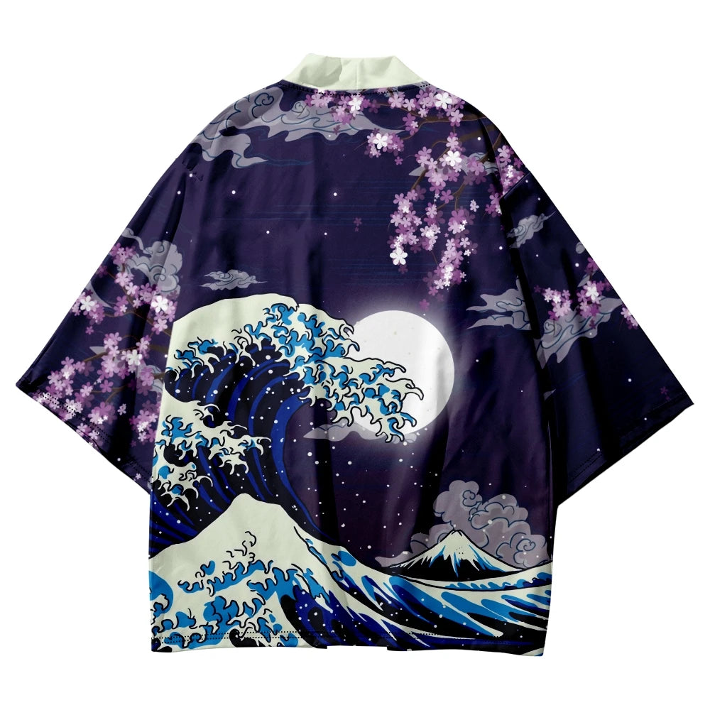 kawaiies-softtoys-plushies-kawaii-plush-Japanese-themed Great Wave off Kanagawa Unisex Kimonos Kimono 