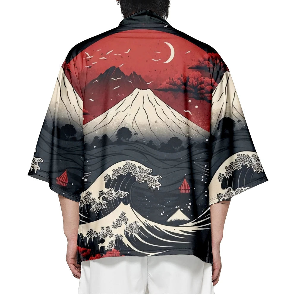 kawaiies-softtoys-plushies-kawaii-plush-Japanese-themed Great Wave off Kanagawa Unisex Kimonos Kimono 